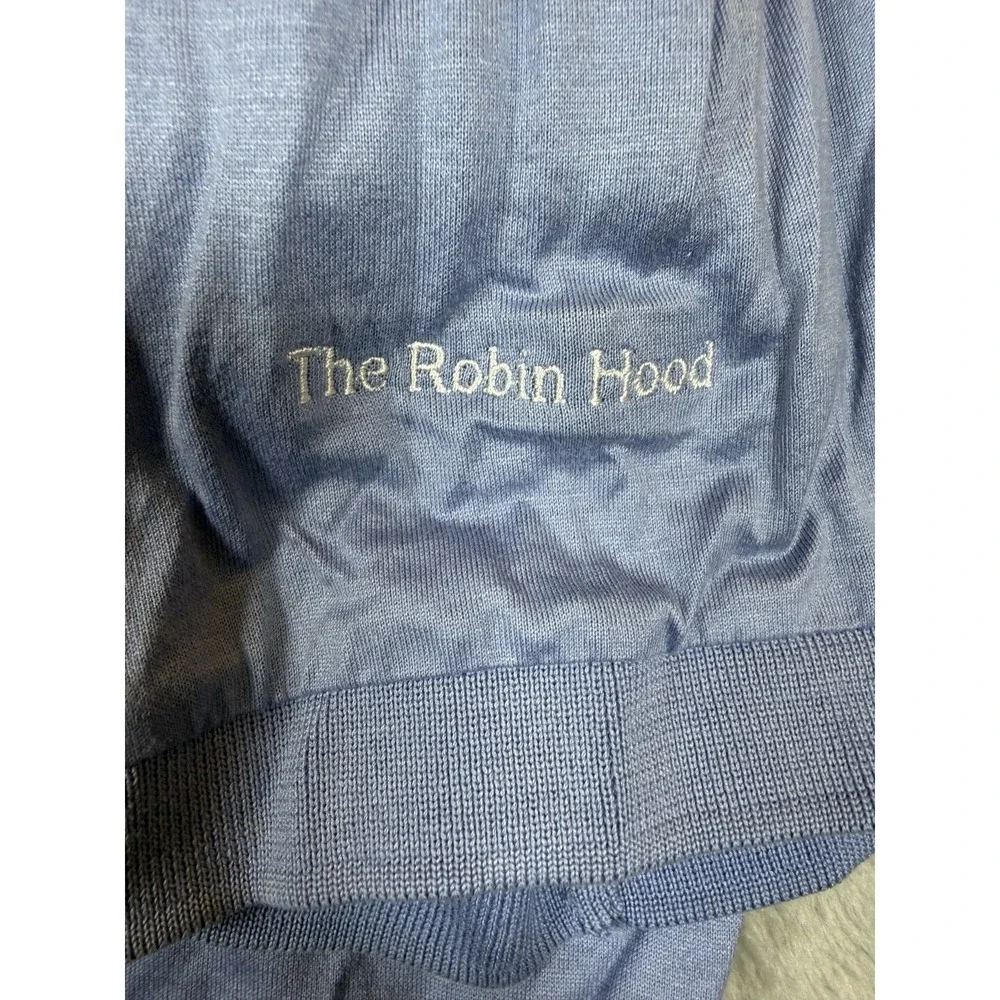 Bobby Jones Collection Golf Polo Shirt Mens Small Blue Robin Hood Italy Made